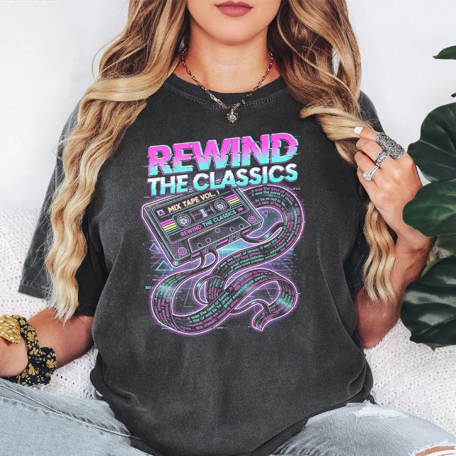 Retro-Kassette Mixtape Vaporwave T-Shirt (Von Creator hochgeladen)