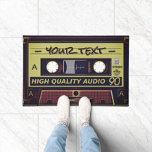 Retro-Kassette Pop Art Fußmatte