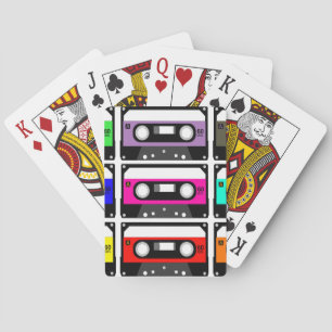 Retro-Kassette Spielkarten