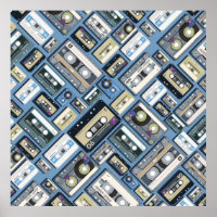 Retro-Kassette-Tape-Muster
