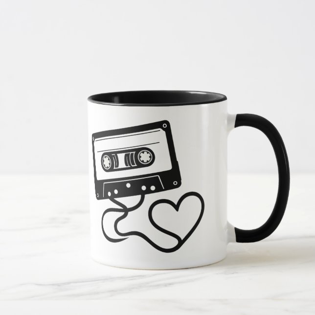 Retro-Kassette-Tasse - Eine Nostalgie Tasse (Rechts)