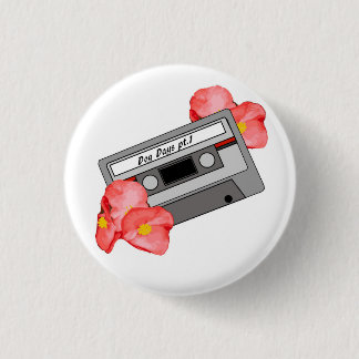 Retro Kassetten-Band-Button Button