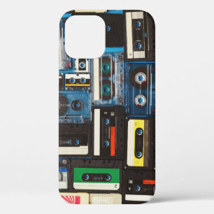 Retro-Kassetten: Blue Background Vintag. Case-Mate iPhone Hülle