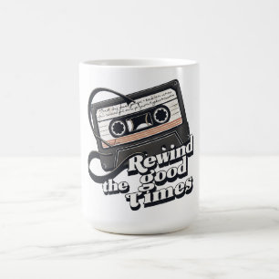 Retro-Kassetten-Design für Nostalgie-Liebhaber Kaffeetasse