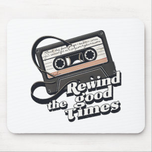 Retro-Kassetten-Design für Nostalgie-Liebhaber Mousepad