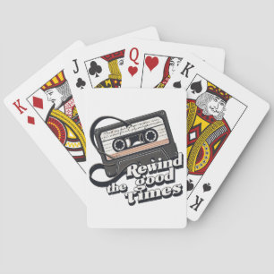 Retro-Kassetten-Design für Nostalgie-Liebhaber Spielkarten
