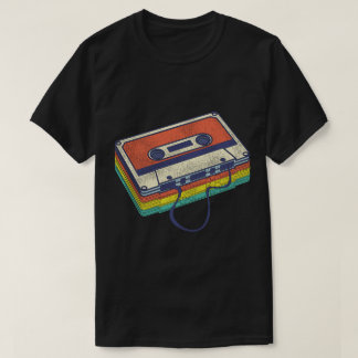 Retro-Kassettenband-Design T-Shirt
