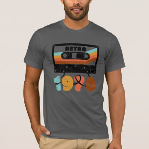 Retro-Kassettenband-Kunst aus dem Jahr 1970 T-Shirt