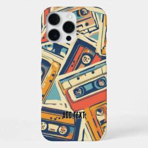 Retro-Kassettenbänder 80er-Musik-Fan Liebhaber iPhone 16 Pro Max Hülle