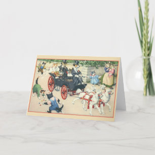 Retro-Katz Hochzeitskarte Karte