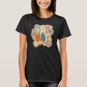 Retro-Katz-Mutter-Blumen für Frauen Katze Katze Ma T-Shirt