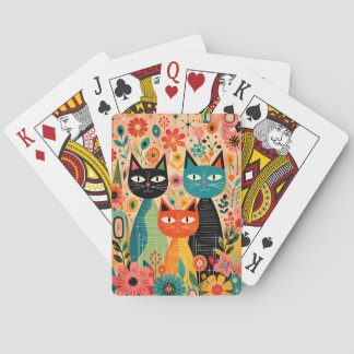 Retro-Katz Spielkarten