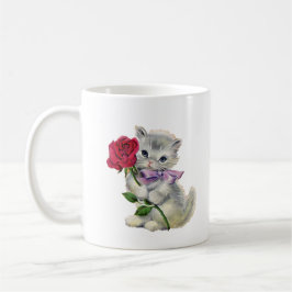Retro Kätzchen Kaffeetasse