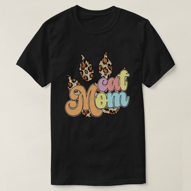 Retro Katze 2 T-Shirt (Design vorne)