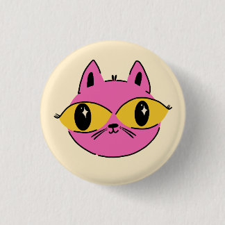Retro-Katze Button