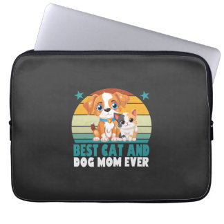 Retro Katze Hund Mama Katze Mama Furmama Welpe Kät Laptopschutzhülle