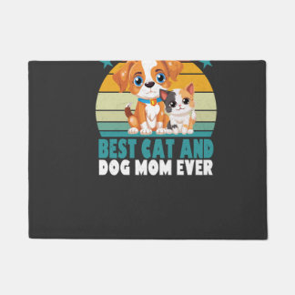 Retro Katze Hund Mama Katze Mama Furmama Welpe Kit Fußmatte