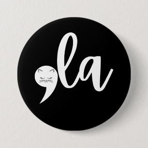 Retro-Katze Komma La Kamala Harris 2024 Wahl Button