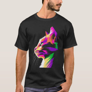 Retro-Katze Lustige Katzen Haustierbesitzer Liebha T-Shirt