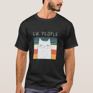 Retro-Katze Lustige Uw Leute Miauen Katze Kätzchen T-Shirt