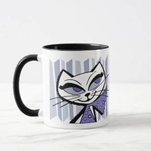 Retro Katze Tasse