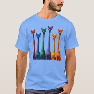 Retro-Katze - Vintage mit Katzenmuster, Süße Katze T-Shirt