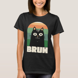 Retro-Katzen-Bruh-Meme, sarkastischer Haustier-Hum T-Shirt
