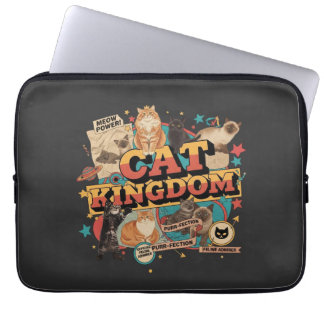 Retro-Katzen-Königreich-Ästhetik - Vintage 90er Laptopschutzhülle