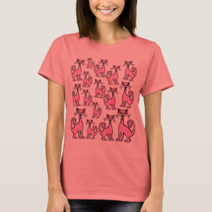 Retro-Katzen - kundenspezifisch T-Shirt