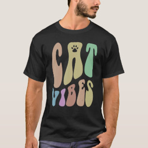 Retro-KATZEN-STIMMUNG Pfoten Humor Haustier lieben T-Shirt