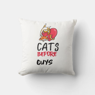 Retro-Katzen vor Typ Funny Cat Quote T-Shirt Kissen