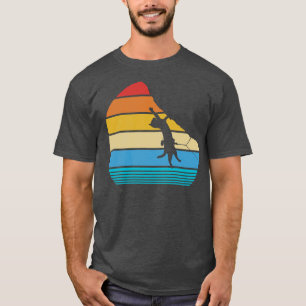 Retro Katzenklettern Vintages Klettern T-Shirt
