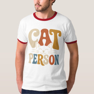 Retro-Katzenliebhaber-Typografie Katzenliebhaber T-Shirt