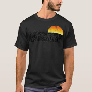 Retro Kauai Hawaii Beach Sunset T-Shirt