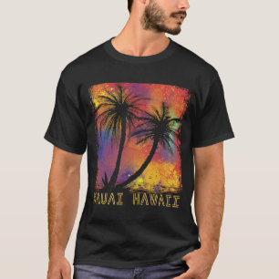 Retro Kauai Vacation Hawaii Palmen Beach T-Shirt