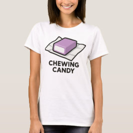 Retro Kauen Candy Illustration T-Shirt