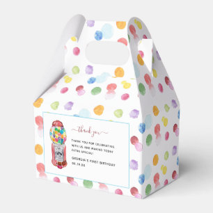 Retro Kaugummiautomat   Kindergeburtstagsfeier Geschenkschachtel