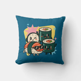 Retro Kawaii Sushi Cute Japanese Food Kissen