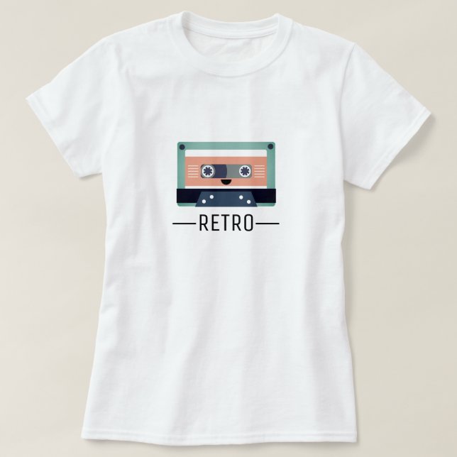 Retro Kawaii | T - Shirt Kassetten-| (Design vorne)