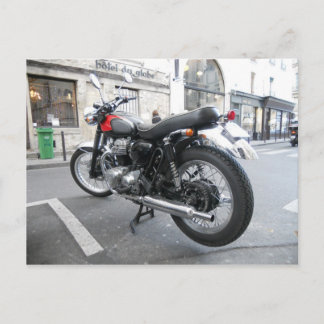 Retro Kawasaki W650 Postkarte