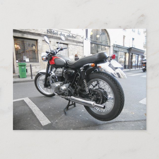 Retro Kawasaki W650 Postkarte (Vorderseite)