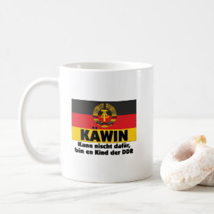 Retro Käwin Ich bin ein Kind der DDR Ostalgie Kaffeetasse