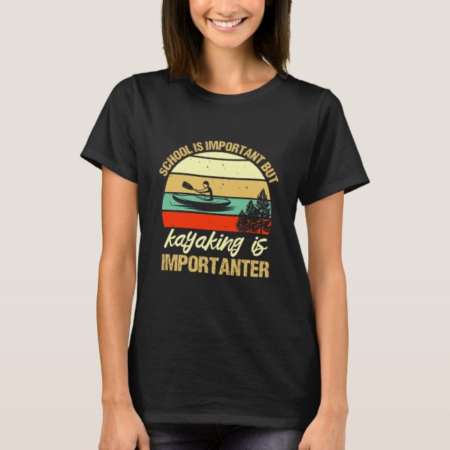 Retro kayak rider shirt (Vorderseite)