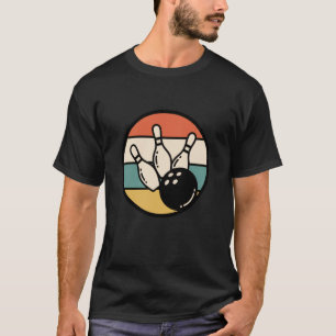 Retro-Kegel und Ball Vintage-Sport Retro-A T-Shirt
