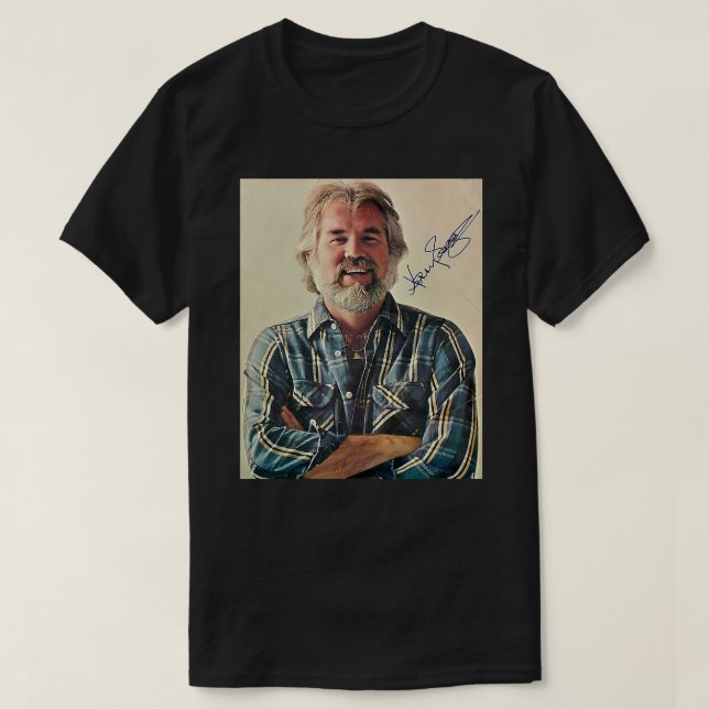 Retro Kenny Rogers Country Gold Tribute T-Shirt (Design vorne)