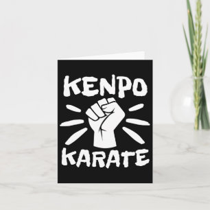 Retro Kenpo Karate Kempo Karate Martial Arts Karte
