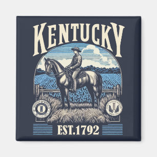 Retro Kentucky Magnet