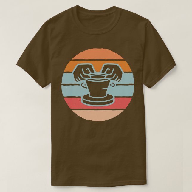 Retro Keramik Kiln Pottery T-Shirt (Design vorne)