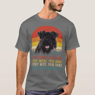 Retro Kerry Blue Terrier jeden Snack, den Sie mach T-Shirt