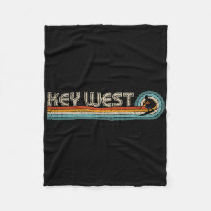 Retro Key West Florida Surfen T-Shirt Key West Fleecedecke